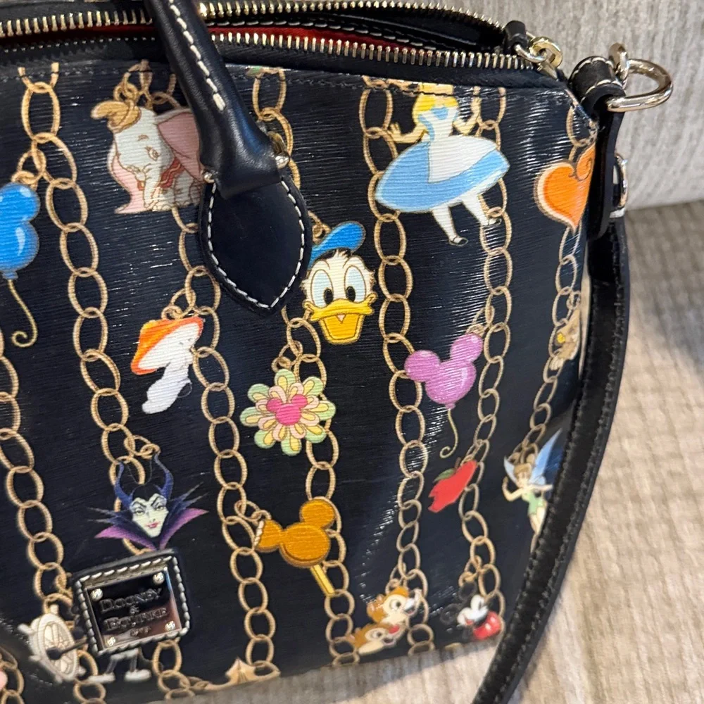 Dooney & Bourke Disney 11 x 13 character satchel with detachable strap black - Picture 11 of 12